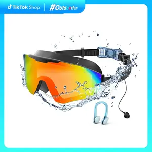 Swim Goggles for Adults & Kids（4-15） - Anti-Fog Full-Coverage, 3-Color UV Lens, Waterproof Earplugs & Nose Clip, Fit Outdoorfun,goggles, UV Swimming Goggles
