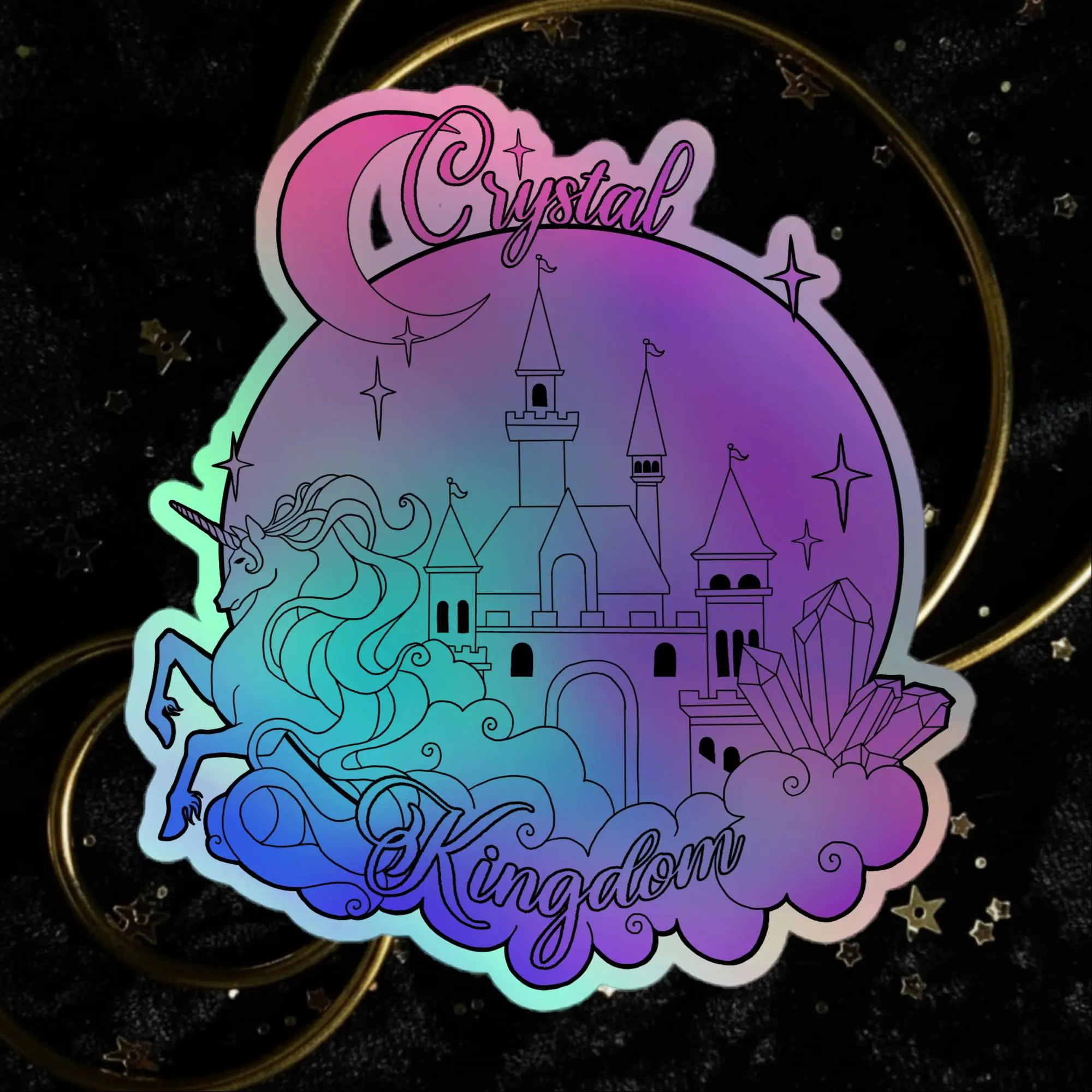 Crystal Kingdom Holographic stickers