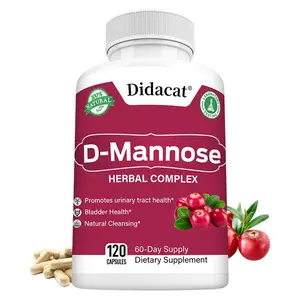 Didacat D-Mannose Health Supplement - Supports Bladder Health, Supports Urinary Tract Health 120 Capsules