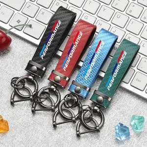 Carbon Fiber Car Keychain, Leather Keychain for Bmw Models E46, E90, E60, F30, F10, E39, E36, F20, G20, G30, E92, E87, E91, X5, E70