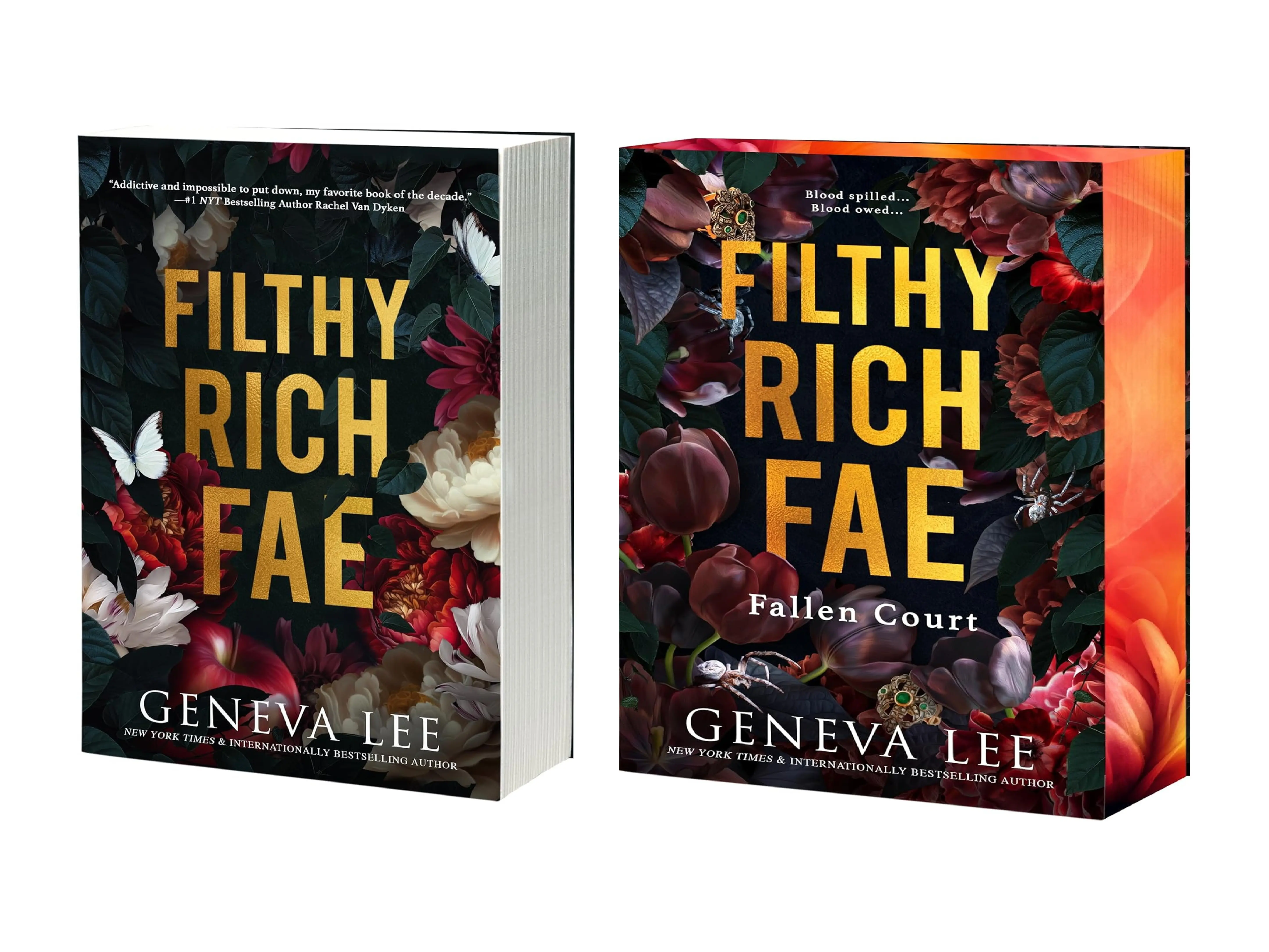 Filthy Rich Fae 2-Book Series by Geneva Lee - Fallen Court, Paperback Books, 5.35 x 1 x 8.05 Inches, New Orleans Setting, Soul for His Theme