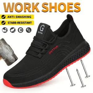 Gentlemen Safety Work Shoes Men's Steel Toe Safety Shoes Puncture Proof Work Shoes - Industrial Grade Protection - Steel Toe & Puncture Resistant - For Construction Workers & Industrial Workers - Ideal Gift for Tradesmen