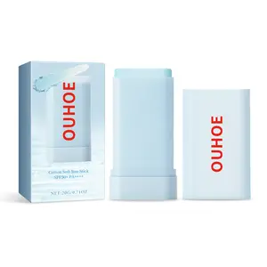 OUHOE Cotton Soft Sun Stick SPF50+ PA++++ Smooth Invisible Matte Finish 20g x 2 Packs Facial