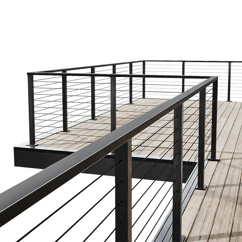 Custom Deck Railing Design Drawings – Stylish Unobstructed Railings for Decks Outdoor Spaces