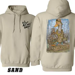 Waterflow Mallard Duck Thuglife Hunting Outdoors Two-sided Hoodie, Camo Duck Hunter Sweatshirt, Hunting Lovers Tee
