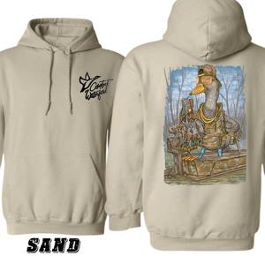Waterflow Mallard Duck Thuglife Hunting Outdoors Two-sided Hoodie, Camo Duck Hunter Sweatshirt, Hunting Lovers Tee