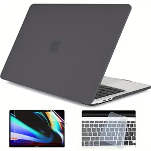 3-Piece Matte Laptop Case Set for Macbook Pro A2681 A3240 A2338 A2337 A2442, HD Screen Protector & Keyboard Cover, Simple Elegance, Macbook Accessories
