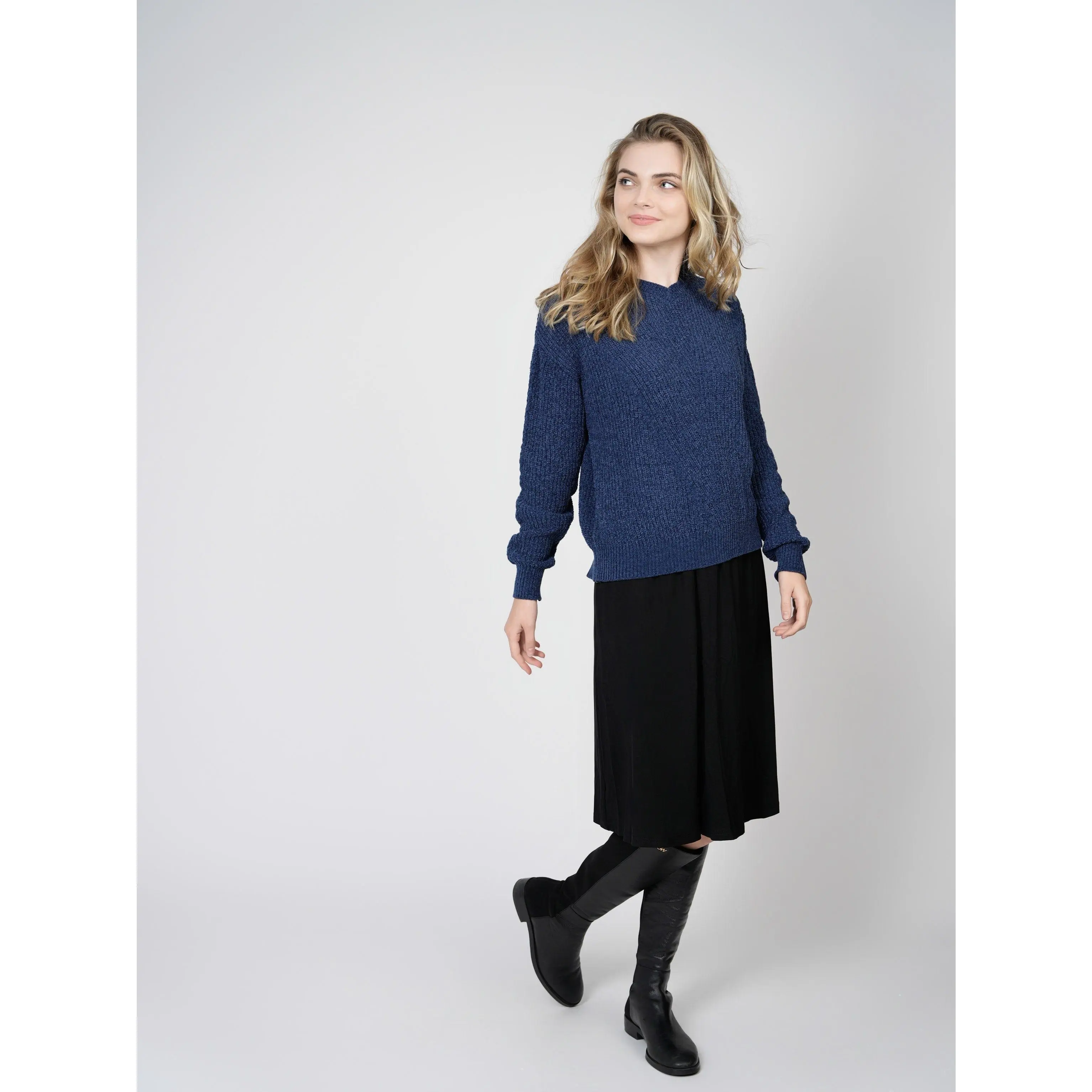 TSHIRT CIRCLE SKIRT-27"-BLACK