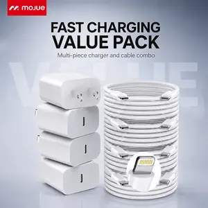 iPhone Charger Fast Charging,20W PD USB C Wall Charger 4 Pack with 6FT/10FT Fast Charging Cable - Fast Charger for iPhone 14/14 Pro Max/13/13 Pro/12/12 Pro/11/11 Pro/XS, iPad