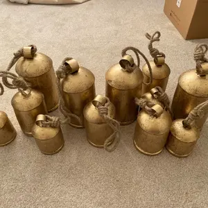 Golden Cow Bells Decor