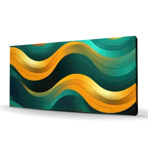 212 MAIN C1RC2448LSECAP 24x48 in. Voluptuous-Turquoise Artistic Wall Artwork, Home Decor Poster & Print, Gift-Worthy Home Supply