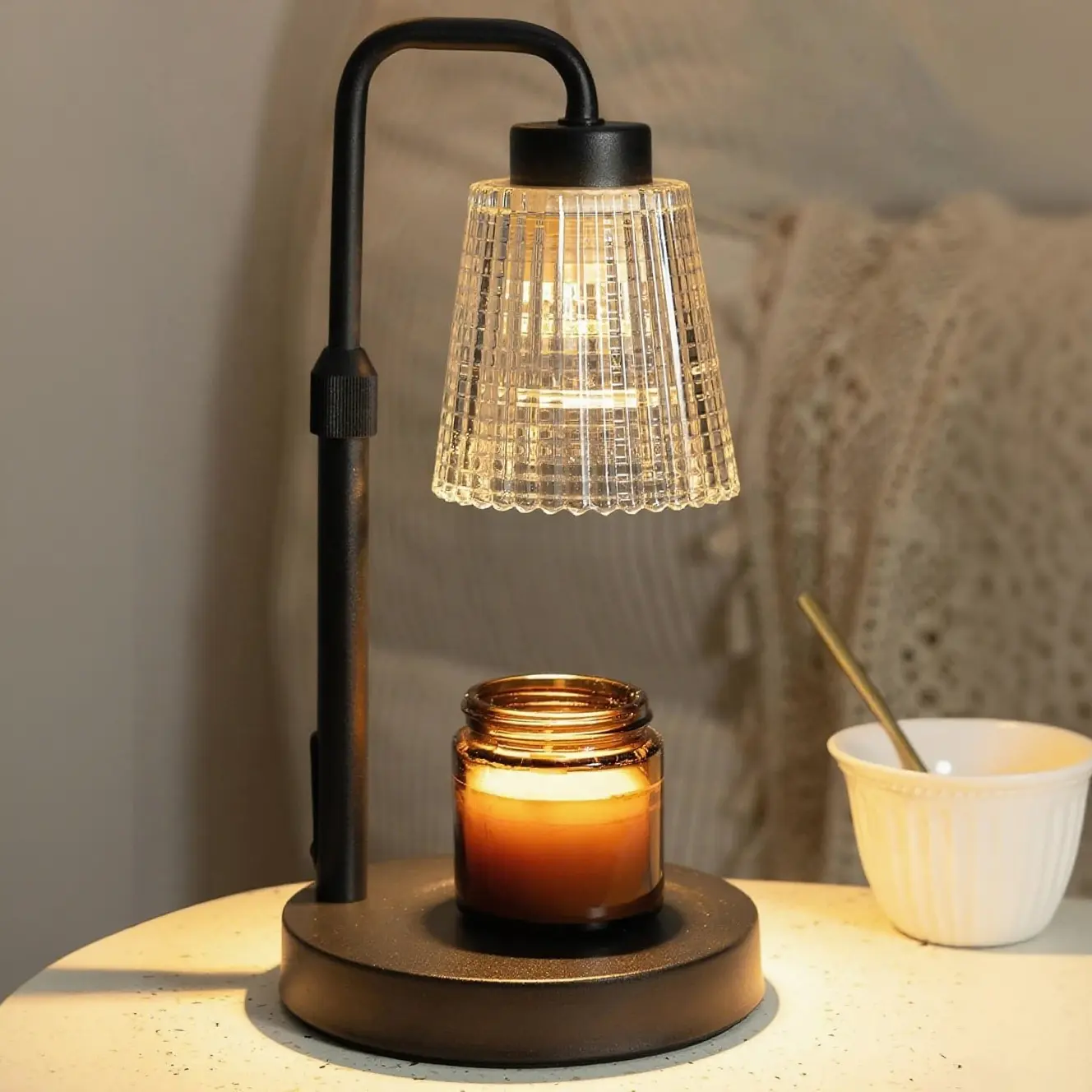 Candle Warmer Lamp, with Timer Dimmer Adjustable Height, Birthday Gifts for Women, for Mom, House Warming Gift New Home, Wax Melt Warmer for Scented Jar Candles Dimmable