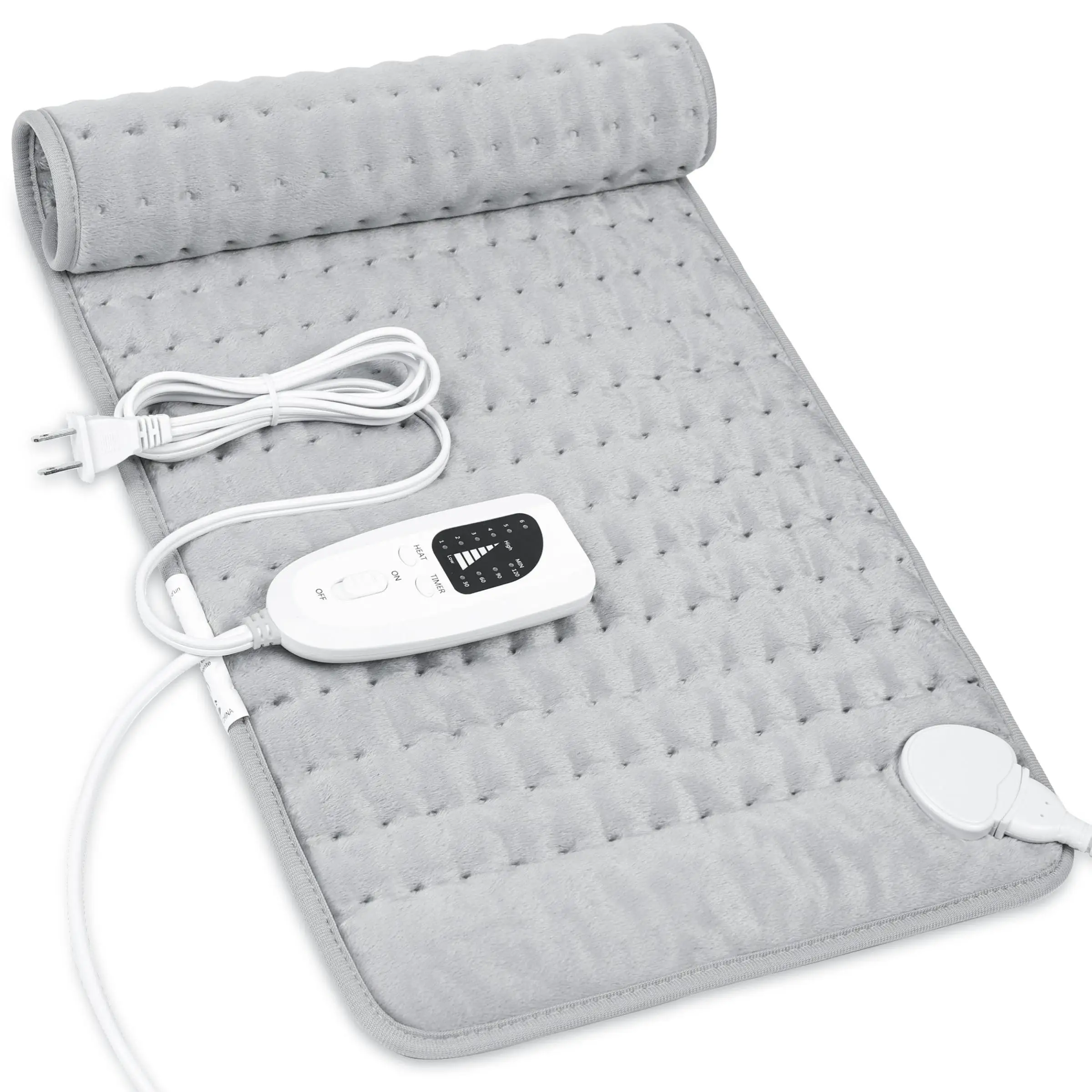 Electric Heating Pad, 6-level Temperature Control Heating Pad with 4-level Timer, Electric Heating Pad for Home, Electric Blanket Winter Warmer Cushio