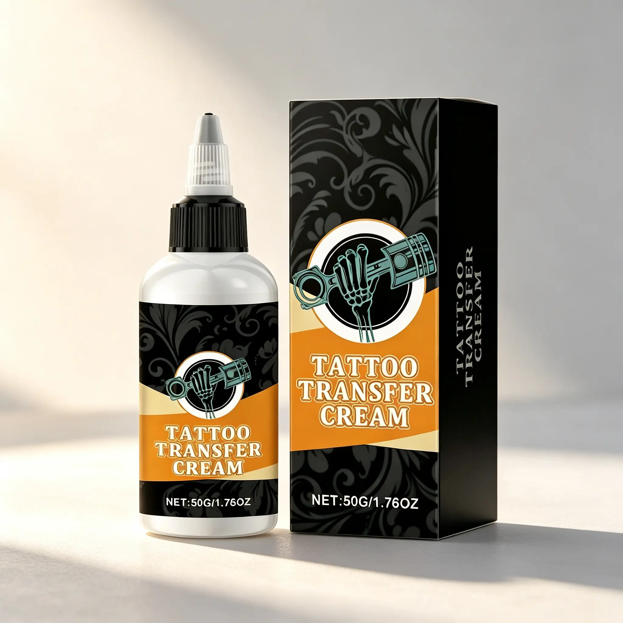 50g Tattoo Transfer Cream for Professional Tattoo Artists, Beauty & Personal Care Shop Essential with Smooth Stencil Application, Clean Transfer Gel, Fast Dry, Precise Lines, Thin Layer, Clean Finish, Fast Drying