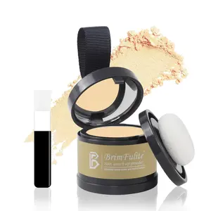 BRIMFULITE Hair Root Touch Up Powder, Quick Cover Gray Hairline Powder, Windproof & Sweatproof Root Cover Up Powder for Women Men with Compact Puff and Mirror 0.14 Oz. (Light Blonde, 0.14 Oz.)