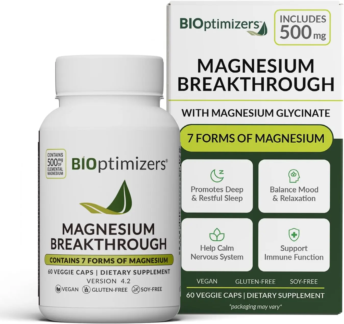 Magnesium Complex Capsules with 7 Magnesium Forms for Daily Wellness, Relaxation & Nutritional Support, 60 Count