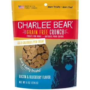Charlee Bear Grain-Free Bear Crunch Bacon & Blueberry Flavor 8 oz