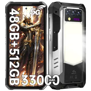 OUKITEL WP100 TITAN SE  Rugged Smartphone 5G - 33000mAh Rugged Phone with Projector, 48GB+512GB Unlocked Android 14 Cell Phones with 1200 Lumens Camping Light, 6.8'' FHD+120Hz Smartphone, 200MP, Compatible with T-Mobile