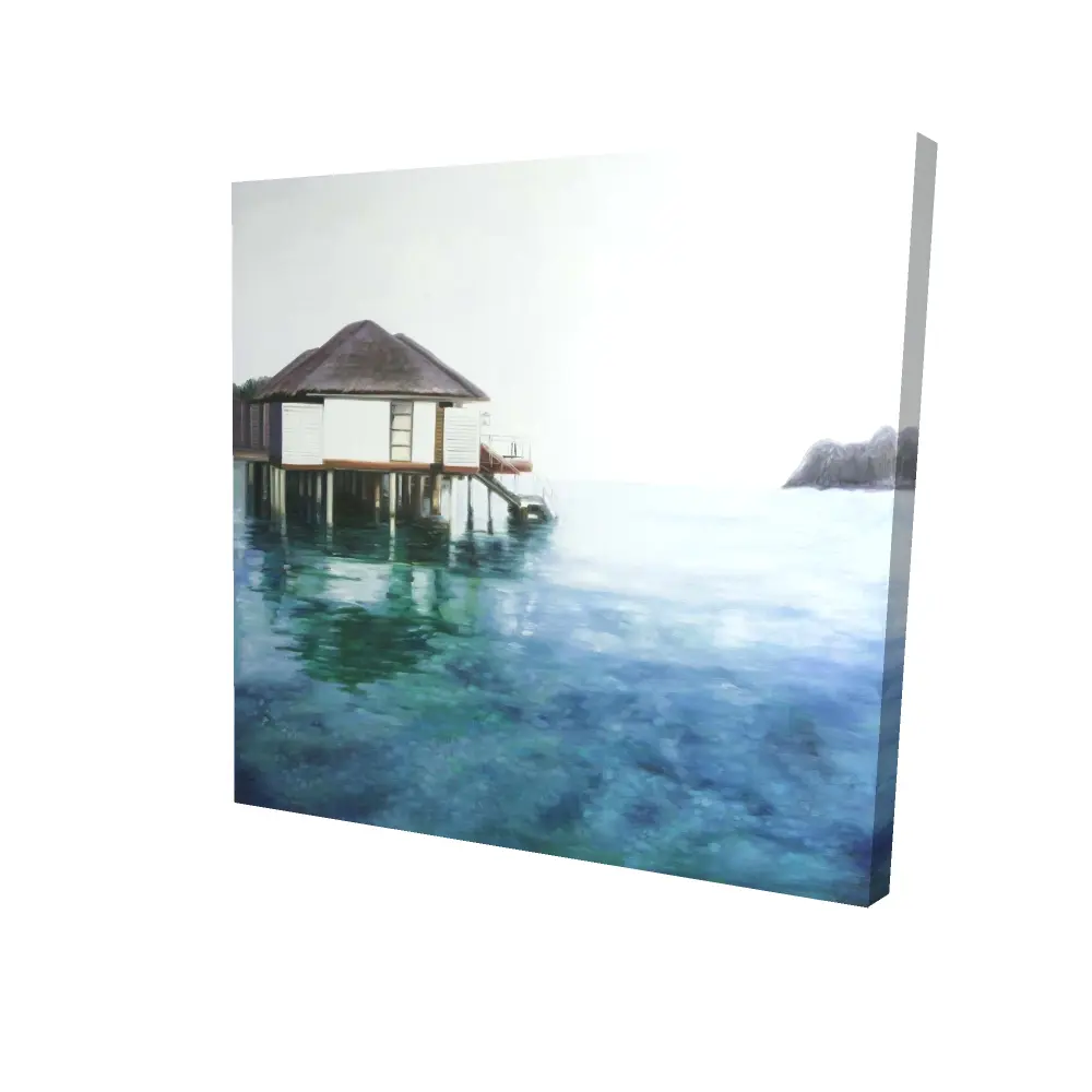 Begin Home Decor 2080-2424-CO142 24 x 24 in. Dream Travel Exotic Canvas - Bathroom Decor - Home Art