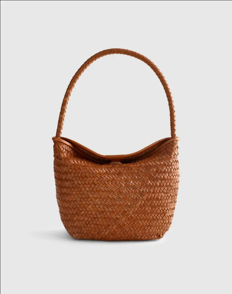 Madewell woven leather shoulder bag quiet luxury handbag women