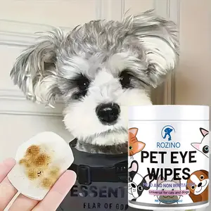 【Ten pack at a better price】Rozino Pet Wet Wipes for Cats and Dogs - Mild Non-Irritating Eye Wipes for Universal Use - Soft Gentle Daily Care for Pets