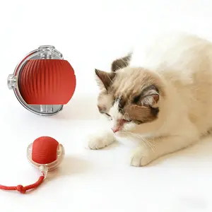 Interactive Smart Cat Toy Ball, Electric Pet Toy, USB Rechargeable Rolling Motion, Fast Moving Carpet Toy, Suitable for Cats