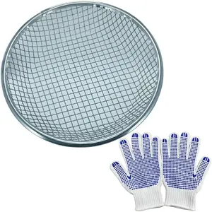 Mesh Gardening Sifter, 10mm Sieve mesh Size， Perfect for 5 Gallon Bucket,for Sand Rocks Dirt Compost (10mm)