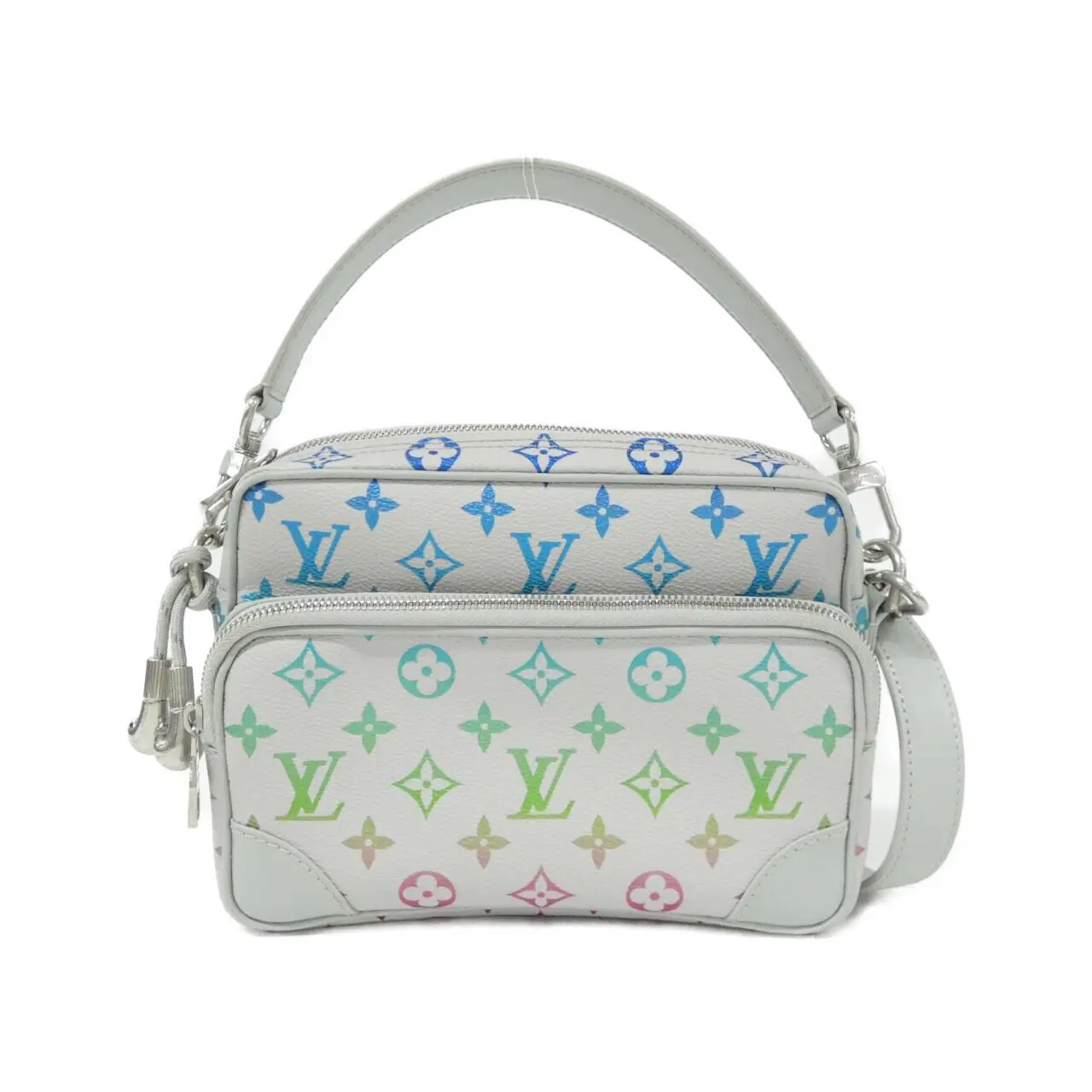 Pre-owned Louis Vuitton Canvas Shoulder Bags Monogram Iridescent Nile Coated Shoulder Bag