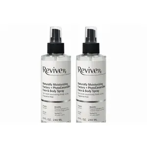 Naturally Moisturizing Factors + PhytoCeramides Face & Body Spray, Fragrance Free, Targets Dry Skin, Deeply Hydrates and Reduces Water Loss, Safe For All Skin Types, 8 Fl Oz Bottle 2 pack Daily