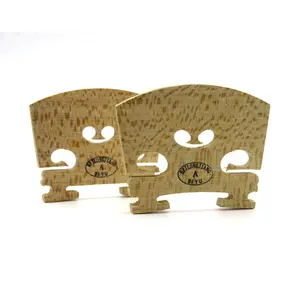 2 Pcs Violin Bridge Fiddle Maple Wooden Bridge Standard Violin Bridge