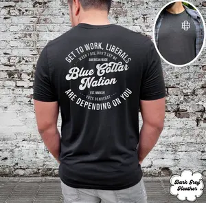 Blue Collar T-Shirt, Pro America, Politics Shirt, Christmas Gift, Republican Shirt, Unisex Cotton T-shirt