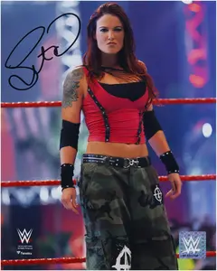 Lita WWE Autographed 8" x 10" Entrance Photograph - Fanatics Authentic Certified