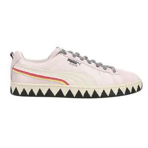 PUMA Womens X Lemlem Suede Lace Up Sneakers Shoes Casual - Pink