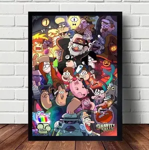 Gravity Falls Poster Paintings Poster Hanging Home Decor Wall Art