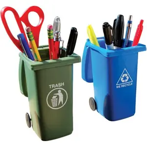 Mini Curbside Trash & Recycle Can Set – The Funniest Desk Organizer Ever! 🗑️♻️😂 Gift Boxes