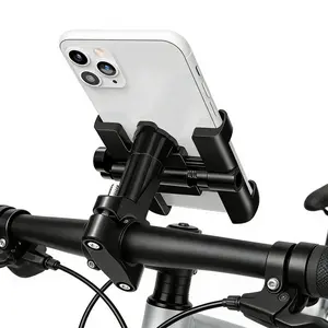 Portable dual-vehicle phone holder suitable for electric scooters, motorcycles and electric bicycles - universal handle phone holder, shock-proof design, easy installation, adjustable landscape grip handle, durable bicycle/smartphone phone Clip Clip