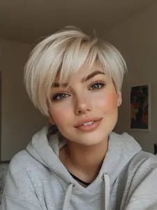 Women's Wig Cap, 6 Inch Short Synthetic Hair, Headpiece, Rose Net Design, Easy Wear and Care, Perfect for Holidays and Daily Use