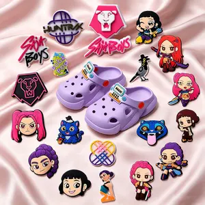 19pcs PVC Cute accessories Shoe Decor Series, Shoe Charms Series, Unique Fashion Gift for Fans, Unique Design, Shoe Decoration