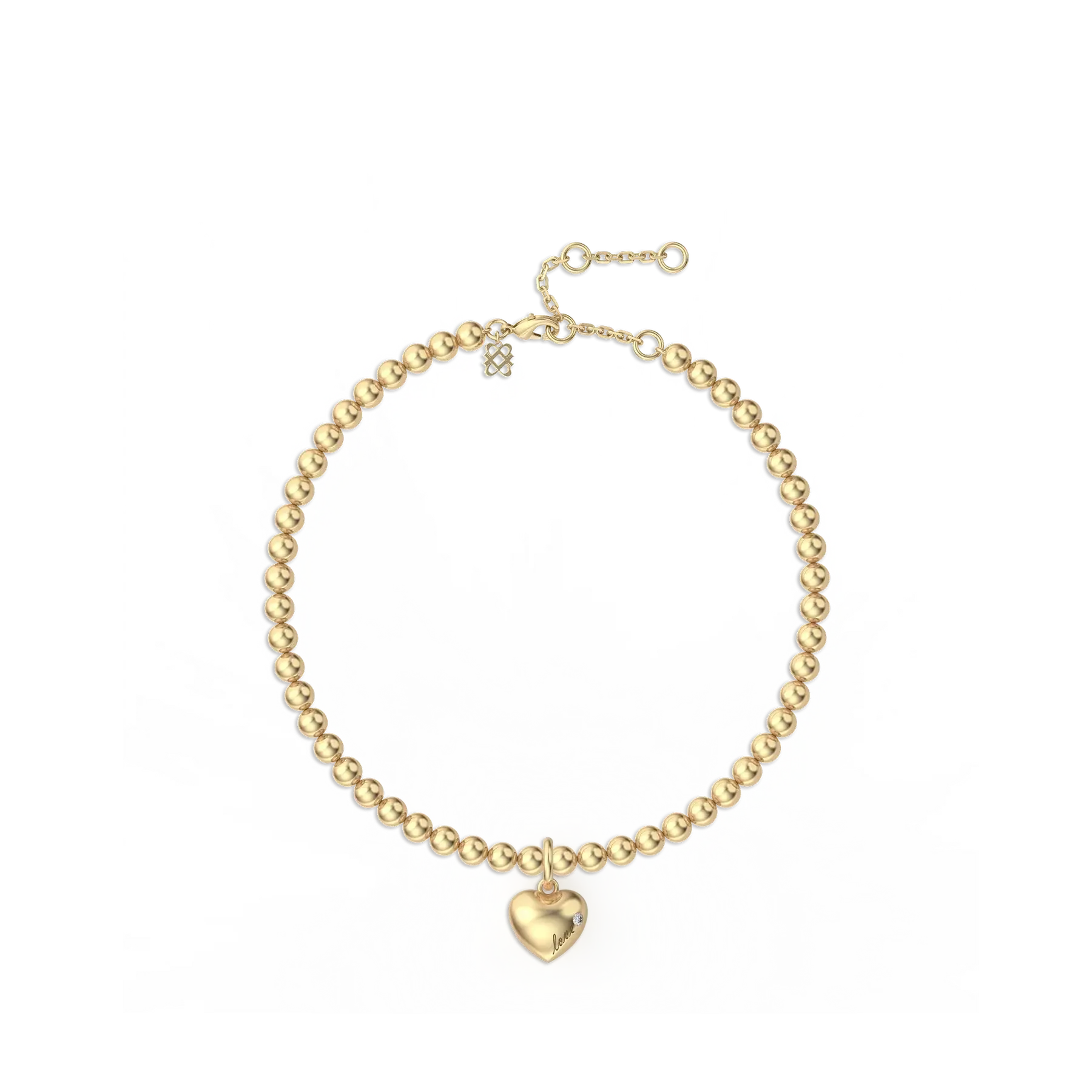 PASCAL Love Declaration Diamond Bracelet for Women with Lab-Grown Diamonds Heart Jewelry Gift