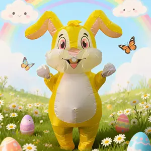 Easter/birthday Party Essential! Bouncy Rabbit Inflatable Costume Outfit, Perfect for Fun Parties, Model Xinghao Cs0001