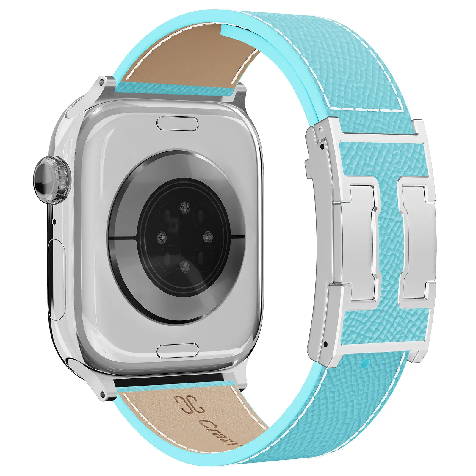 Sky Blue Band+Silver Buckle