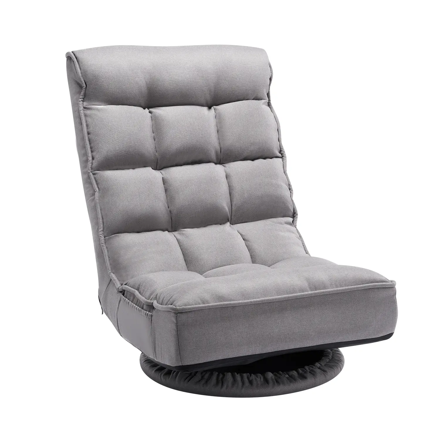 【BackToSchool】VEVOR 360° Swivel Floor Gaming Chair with 4 Adjustable Position Folding Floor Chair, 360 Degree Chairs, 360° Rotating Armchairs