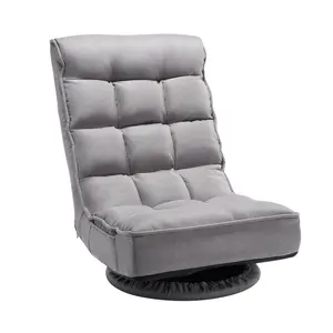 VEVOR 360° Swivel Floor Gaming Chair with 4 Adjustable Position Folding Floor Chair