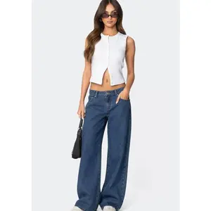 EDIKTED Raelynn Washed Low Rise Baggy Jeans