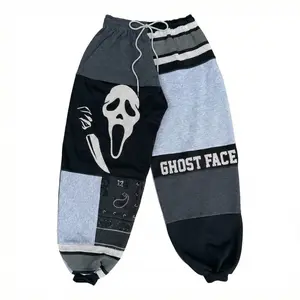 Ghost Face Sweatpants for Couples Vintage Streetwear All Seasons Comfortable & Eye-Catching Design One-of-a-Kind Spooky Style
