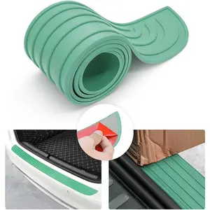Car Rear Bumper Protector Guard - Anti-Scratch, Non-Slip,  Black Rubber Accessory