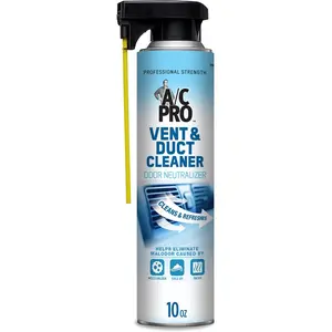 InterDynamics Certified A/C Pro Vent and Duct Cleaner, Professional Strength Odor Eliminator for Cars, Truck, HVAC, 10 Oz