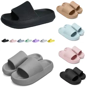 Cloud Slippers for Men Women Pillow House Slippers Shower Shoes Indoor Slides Bathroom Sandals Comfort Lightweight Thick Sole Non-Slip Easy to Clean