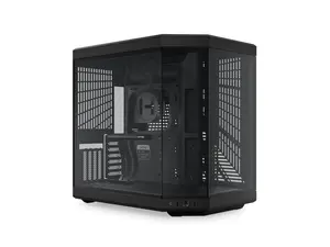 HYTE Y70 CS-HYTE-Y70-B Dual Chamber Mid-Tower ATX Case with PCIe 4.0 Express Riser Cable Included, Black