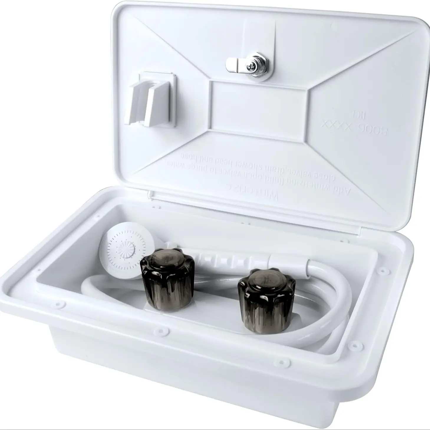 RV Outdoor Shower Kit with Faucet and Hose, Portable Camping Shower System for Travel Trailers and Boats, Essential RV Accessories, Camping Shower Head